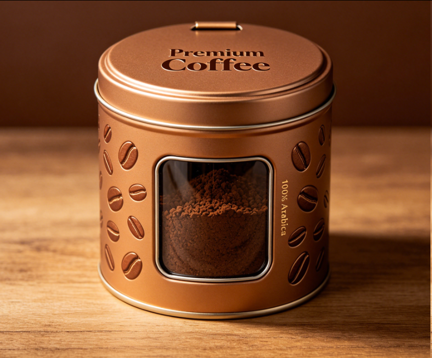 Small Coffee Tin Box