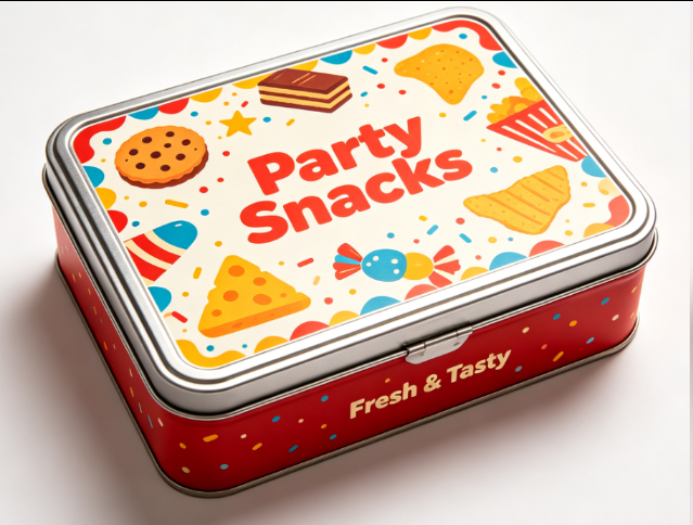 Party Snack Tin Box