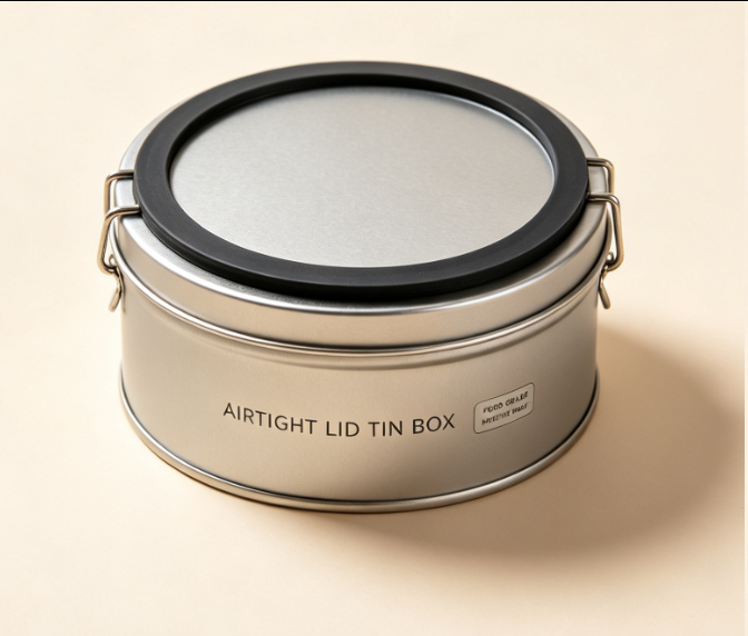 Airtight Lid Tin Box